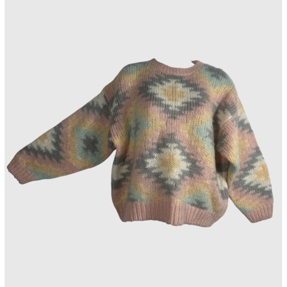 Women's Small VTG 90's Pastel Wool Blend H&M Hennes & Mauritz Sweater